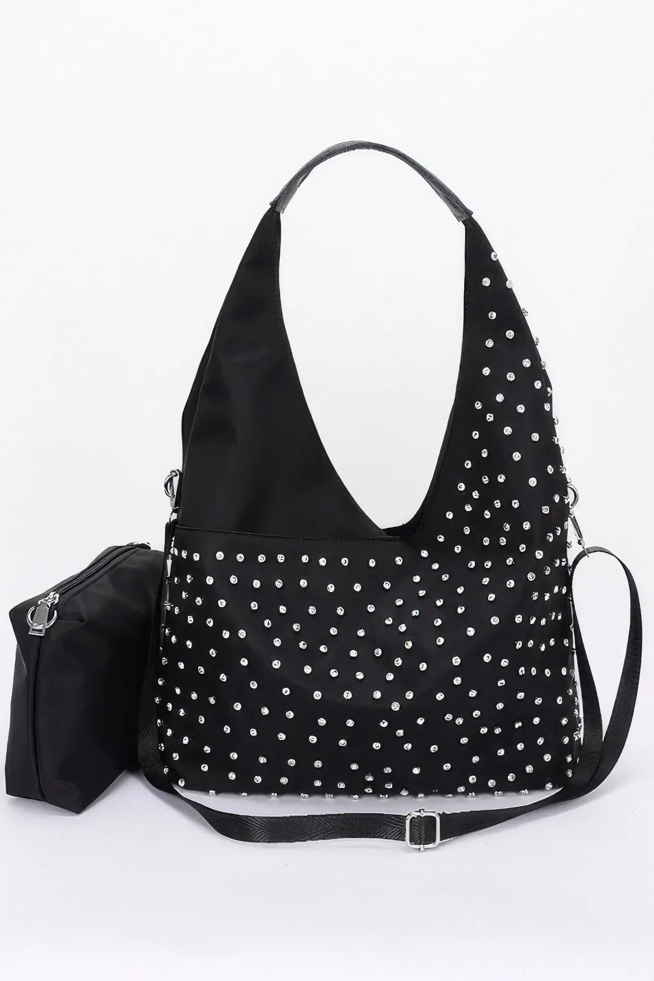 Rhinestone Studded Bindle Bag | Mixtshop LLC Main image