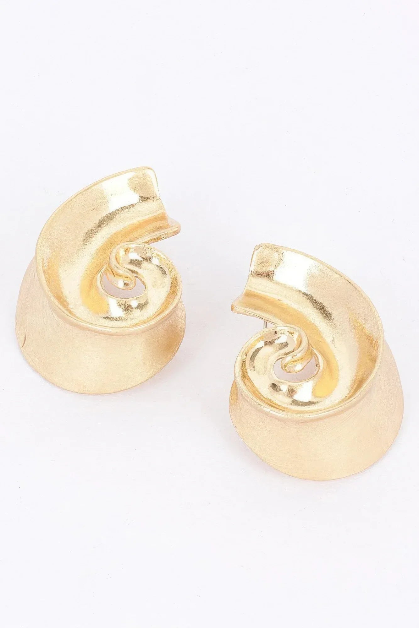 Gold Plated Metal Earring | Mixtshop LLC Main image