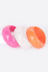 Multi Resin Bangle Bracelet | Mixtshop LLC