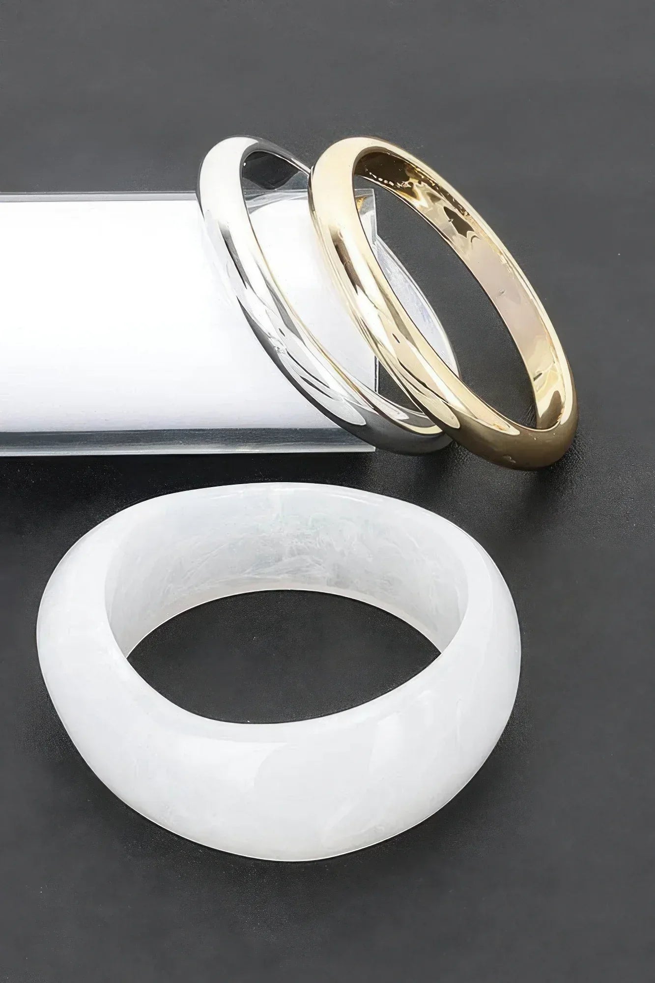 Multi Resin And Ccb Bangle Bracelet | Mixtshop LLC
