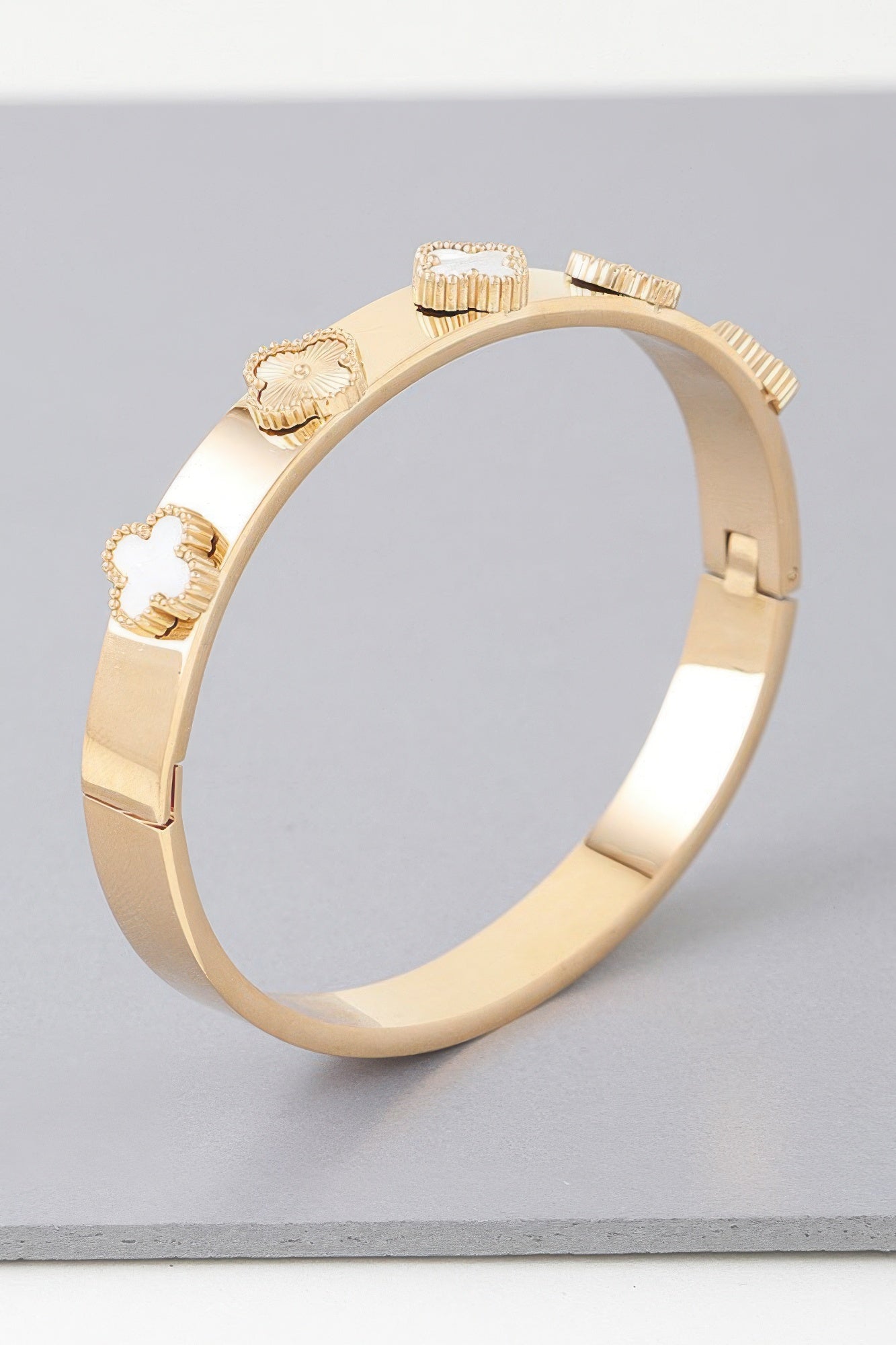 Multi Clover Charm Band Bracelet | Mixtshop LLC