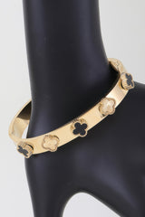 Multi Clover Charm Band Bracelet | Mixtshop LLC