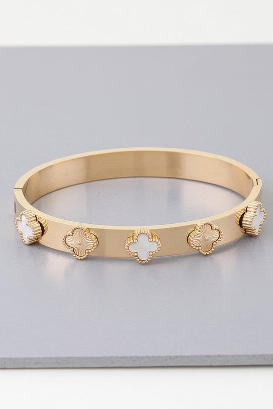 Multi Clover Charm Band Bracelet | Mixtshop LLC
