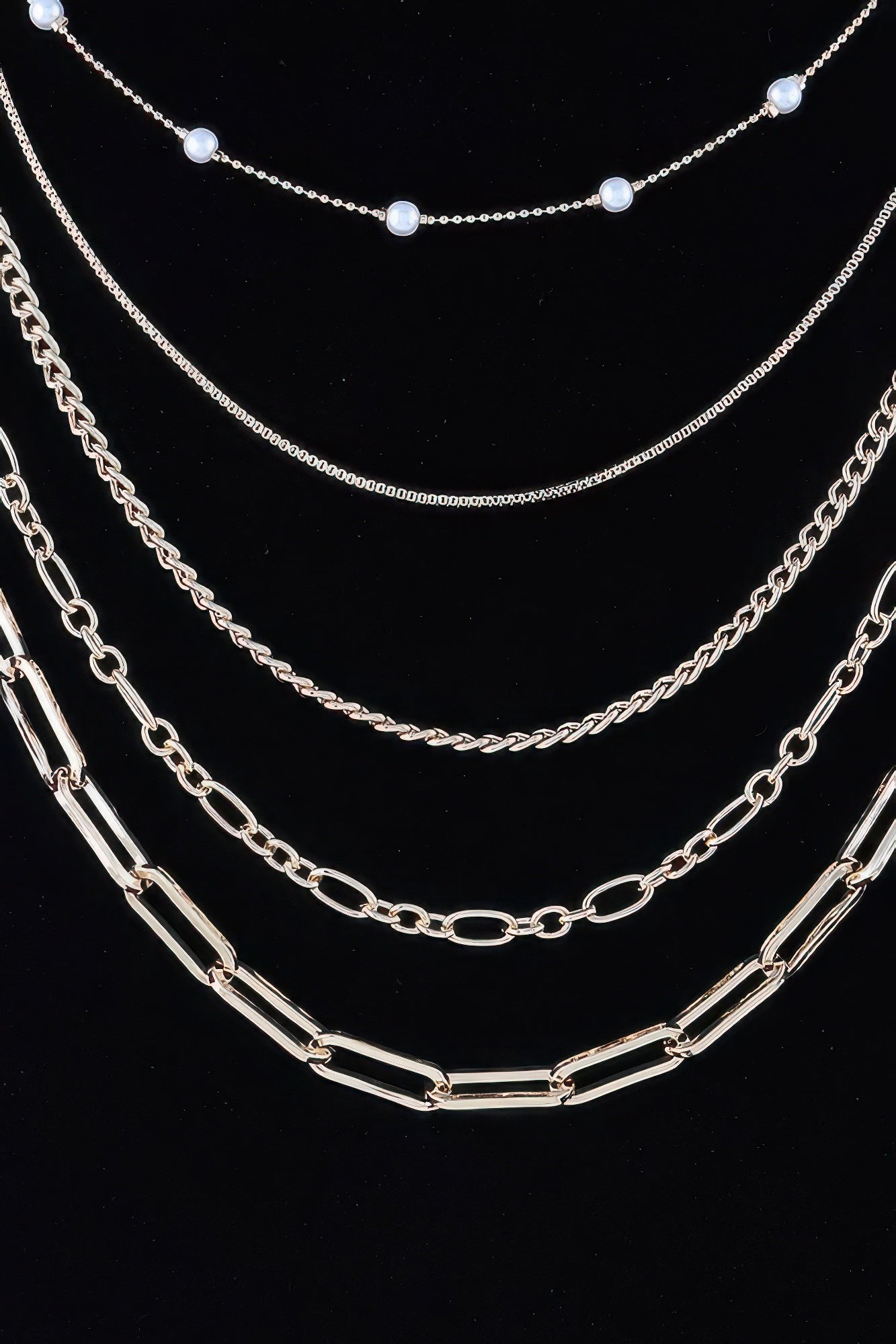 Multi Chain Drop Necklace | Mixtshop LLC