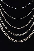 Multi Chain Drop Necklace | Mixtshop LLC