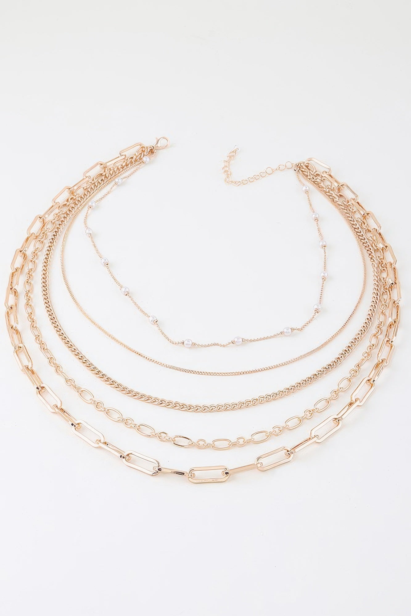 Multi Chain Drop Necklace | Mixtshop LLC