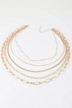 Multi Chain Drop Necklace | Mixtshop LLC