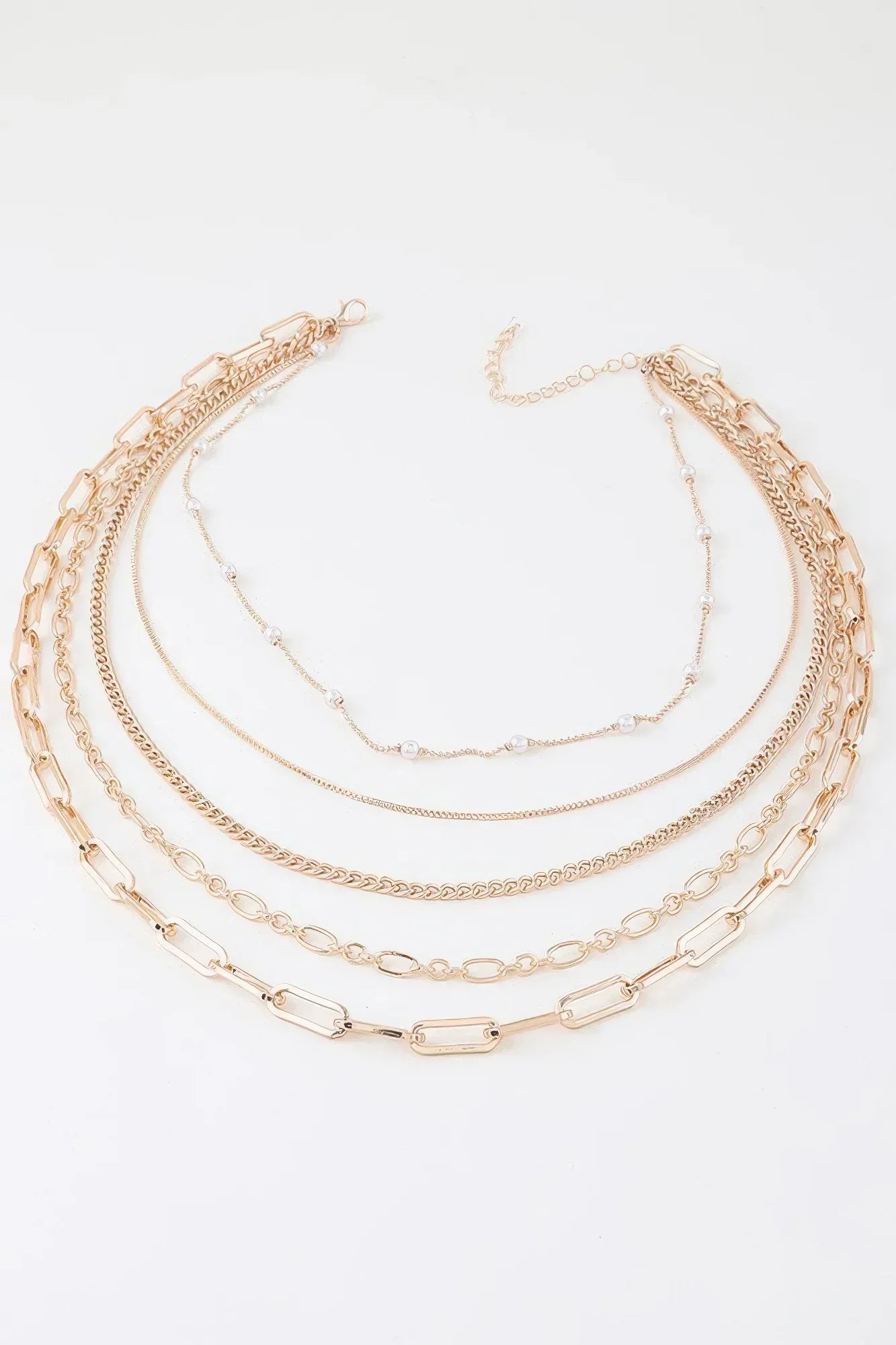 Multi Chain Drop Necklace | Mixtshop LLC