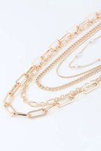 Multi Chain Drop Necklace | Mixtshop LLC