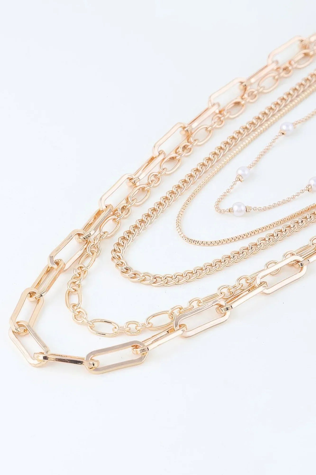Multi Chain Drop Necklace | Mixtshop LLC