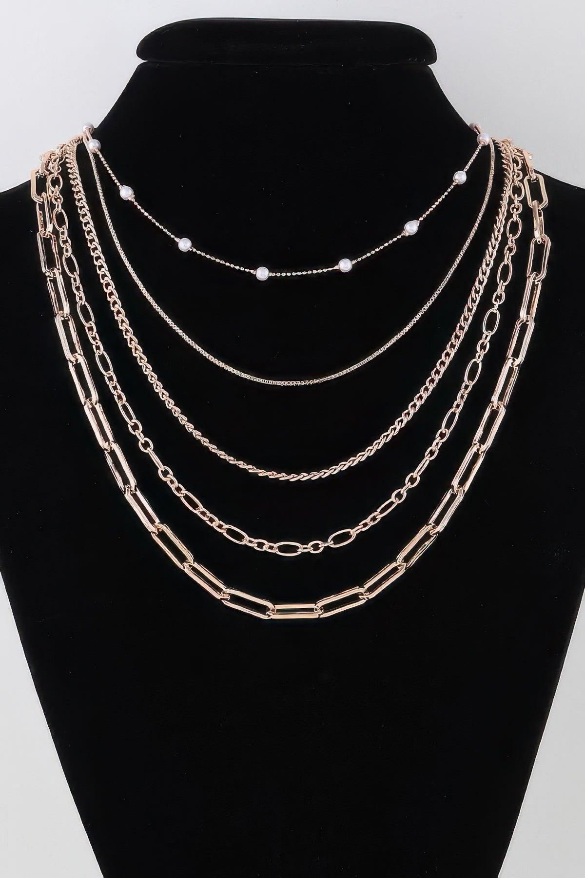 Multi Chain Drop Necklace | Mixtshop LLC