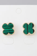 Multi Beaded Clover Stud Earrings | Mixtshop LLC