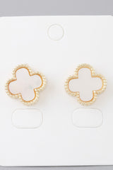 Multi Beaded Clover Stud Earrings | Mixtshop LLC