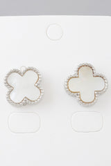 Multi Beaded Clover Stud Earrings | Mixtshop LLC