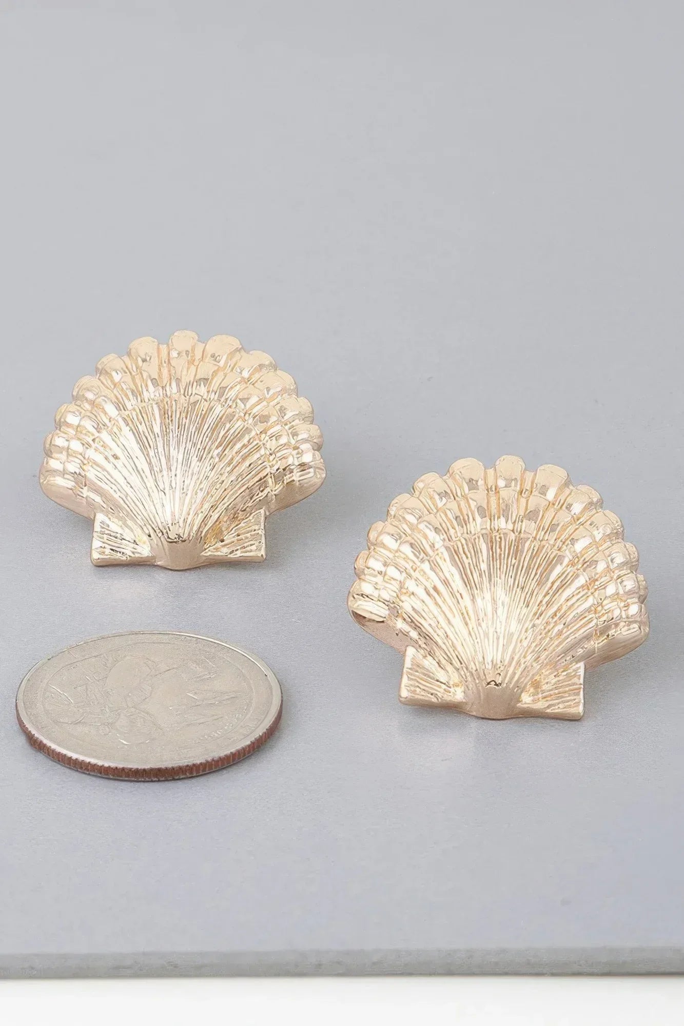 Majestic Clamshell Earrings Secondary image