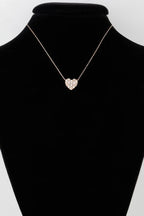 Quilted Pearl Heart Necklace | Mixtshop LLC