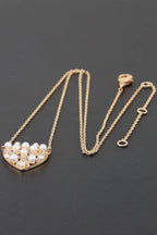 Quilted Pearl Heart Necklace | Mixtshop LLC