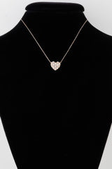 Quilted Pearl Heart Necklace | Mixtshop LLC