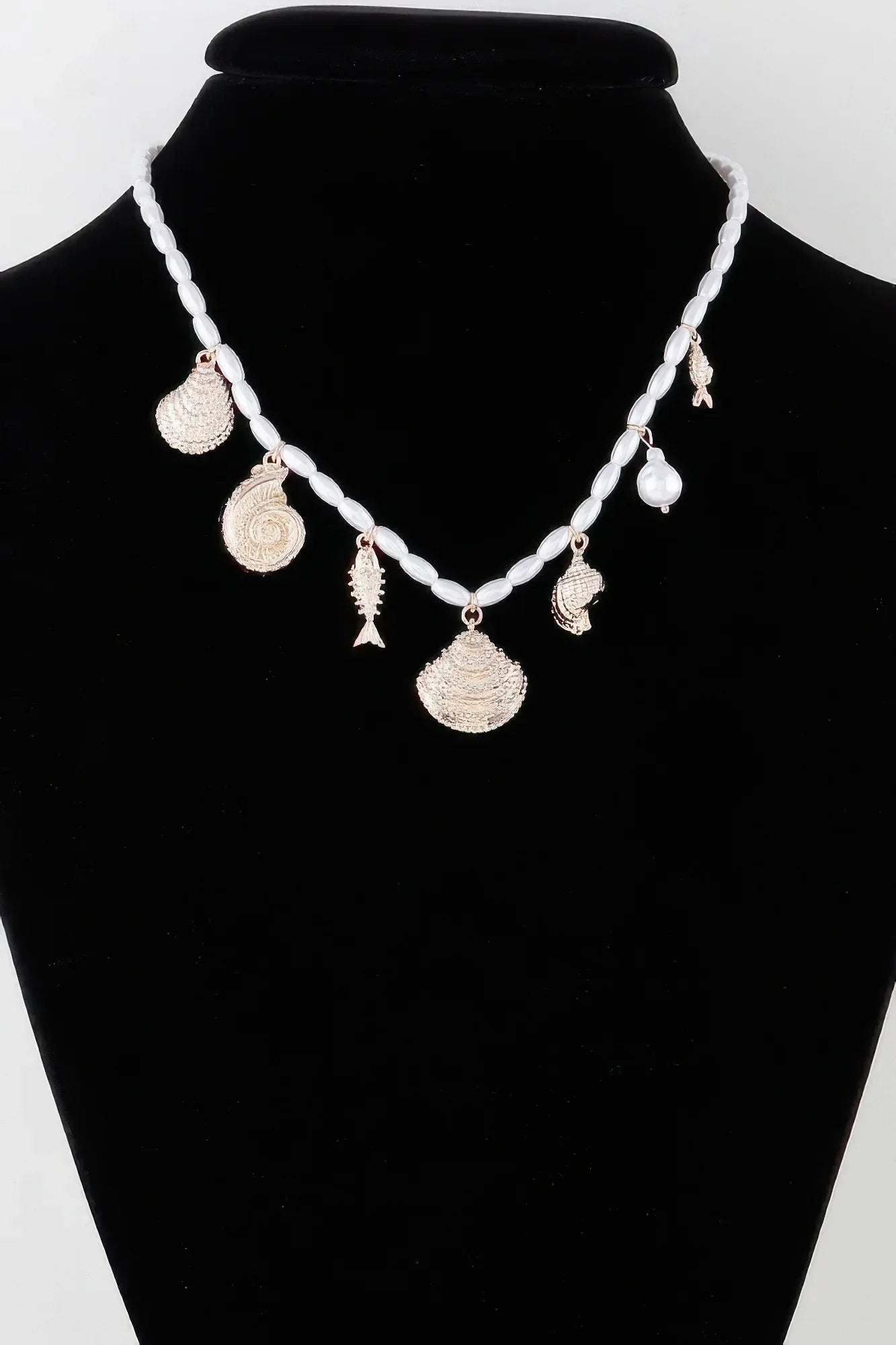 Pearled Under The Sea Charm Necklace | Mixtshop LLC Main image