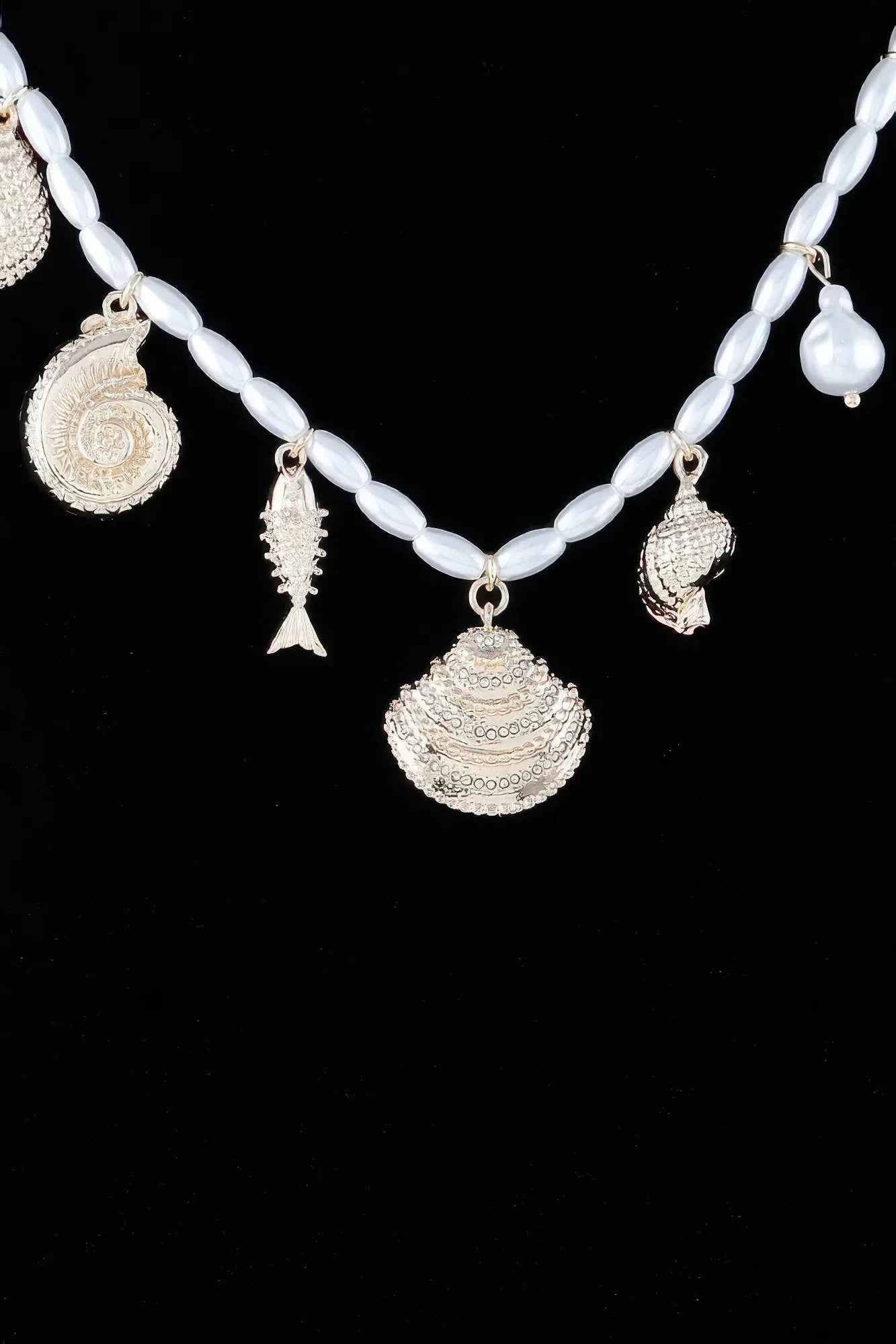 Pearled Under The Sea Charm Necklace Secondary image