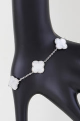 Multi Stone Clover Charm Bracelet | Mixtshop LLC