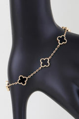 Mini Stone Clover Charm Bracelet | Mixtshop LLC
