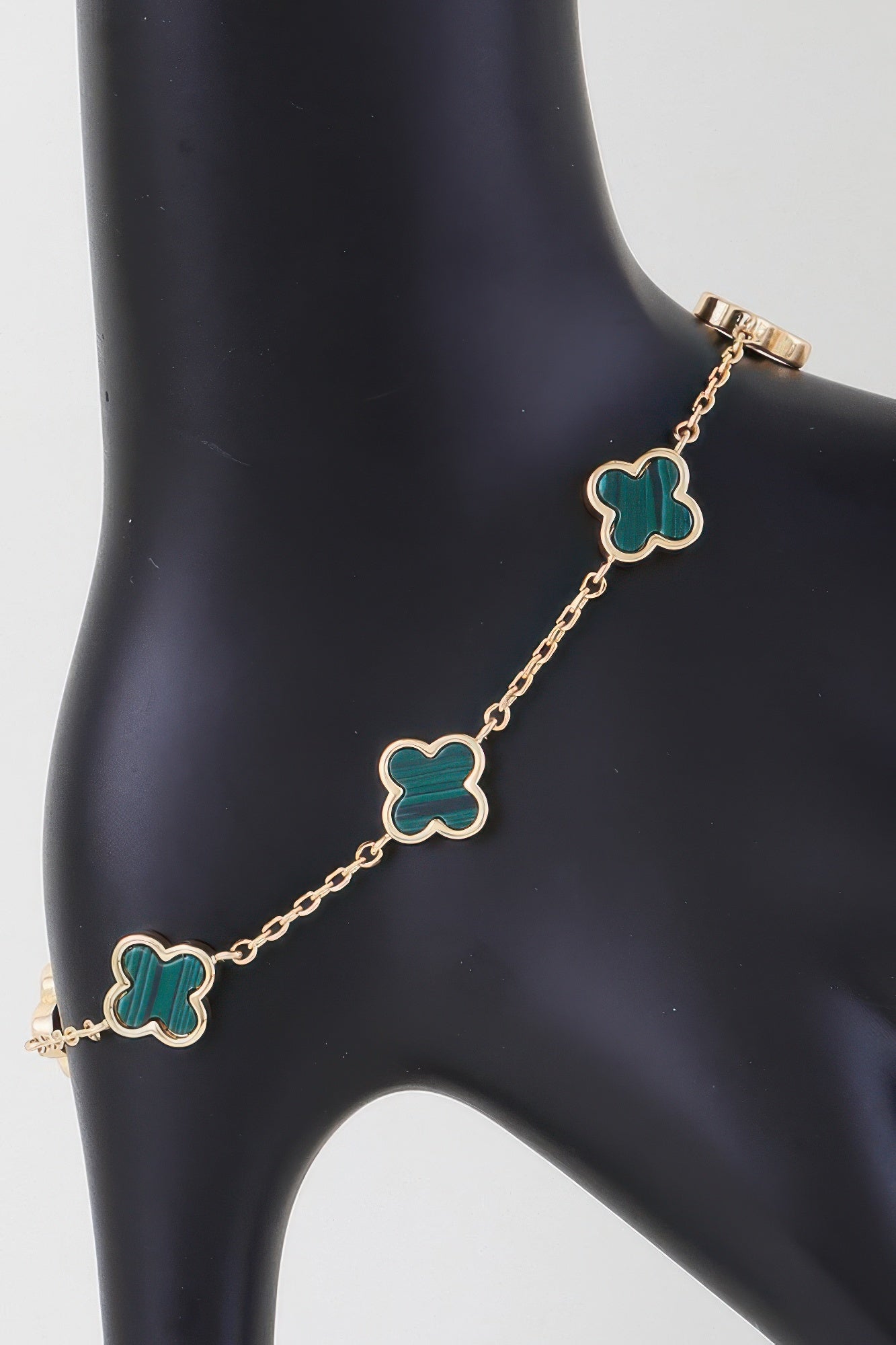Mini Stone Clover Charm Bracelet | Mixtshop LLC