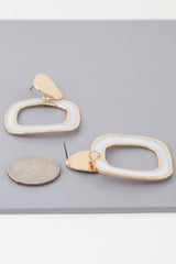 Abstract Marble Frame Earrings | Mixtshop LLC