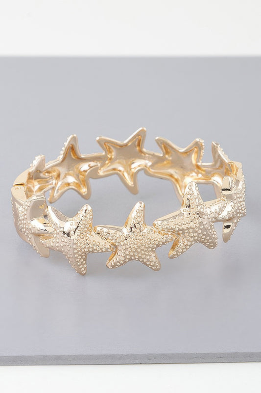 Hammered Seashell Charm Bracelet | Mixtshop LLC