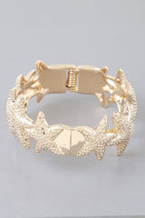 Hammered Seashell Charm Bracelet | Mixtshop LLC