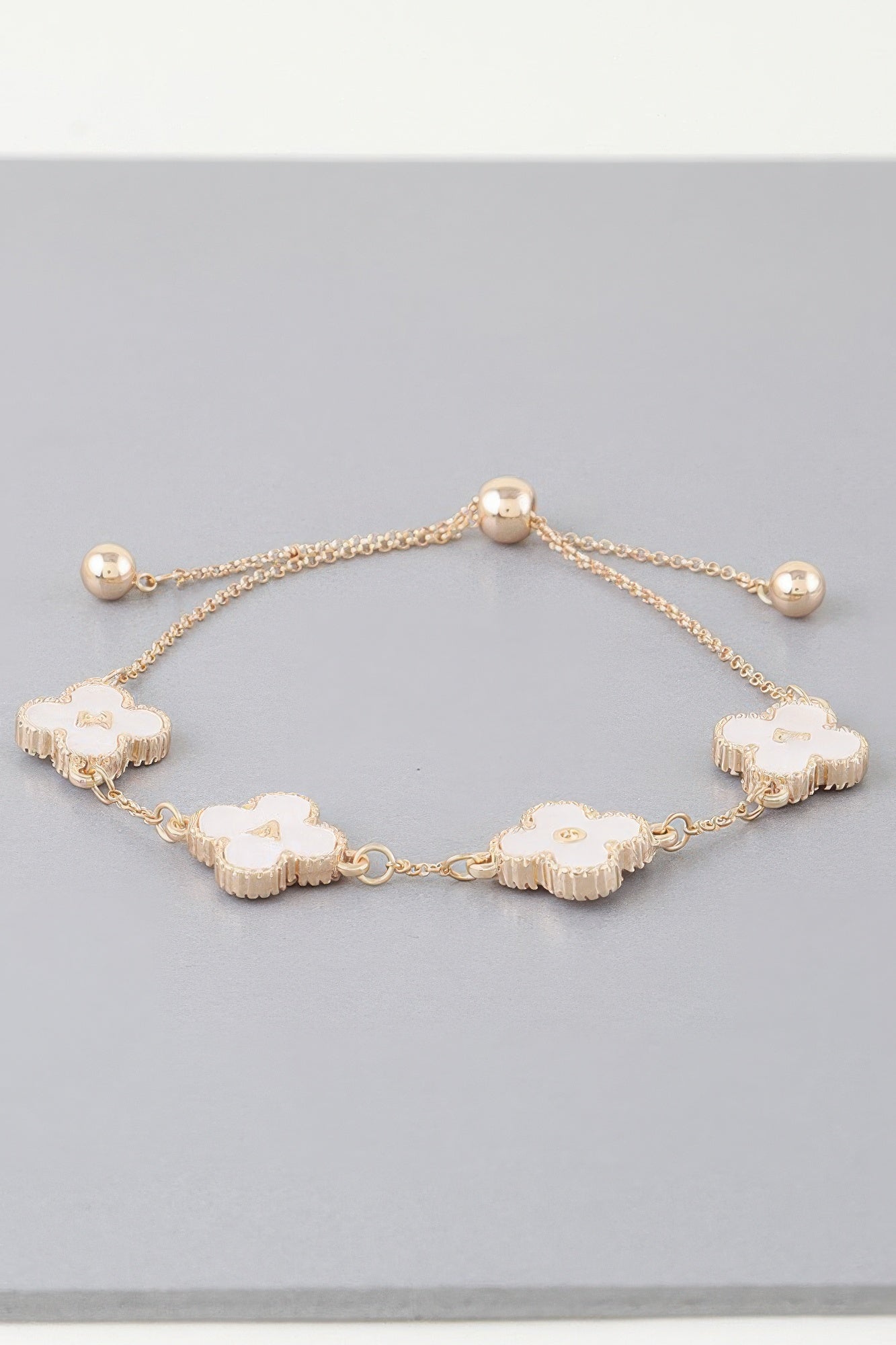 Marbled Clover Adjustable Bracelet | Mixtshop LLC