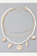 Multi Seashell Charm Necklace | Mixtshop LLC