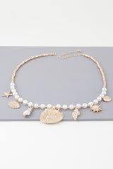 Pearled Under The Sea Charm Necklace | Mixtshop LLC