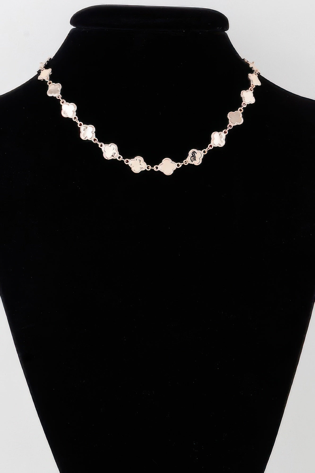Bejeweled Clover Charm Necklace | Mixtshop LLC