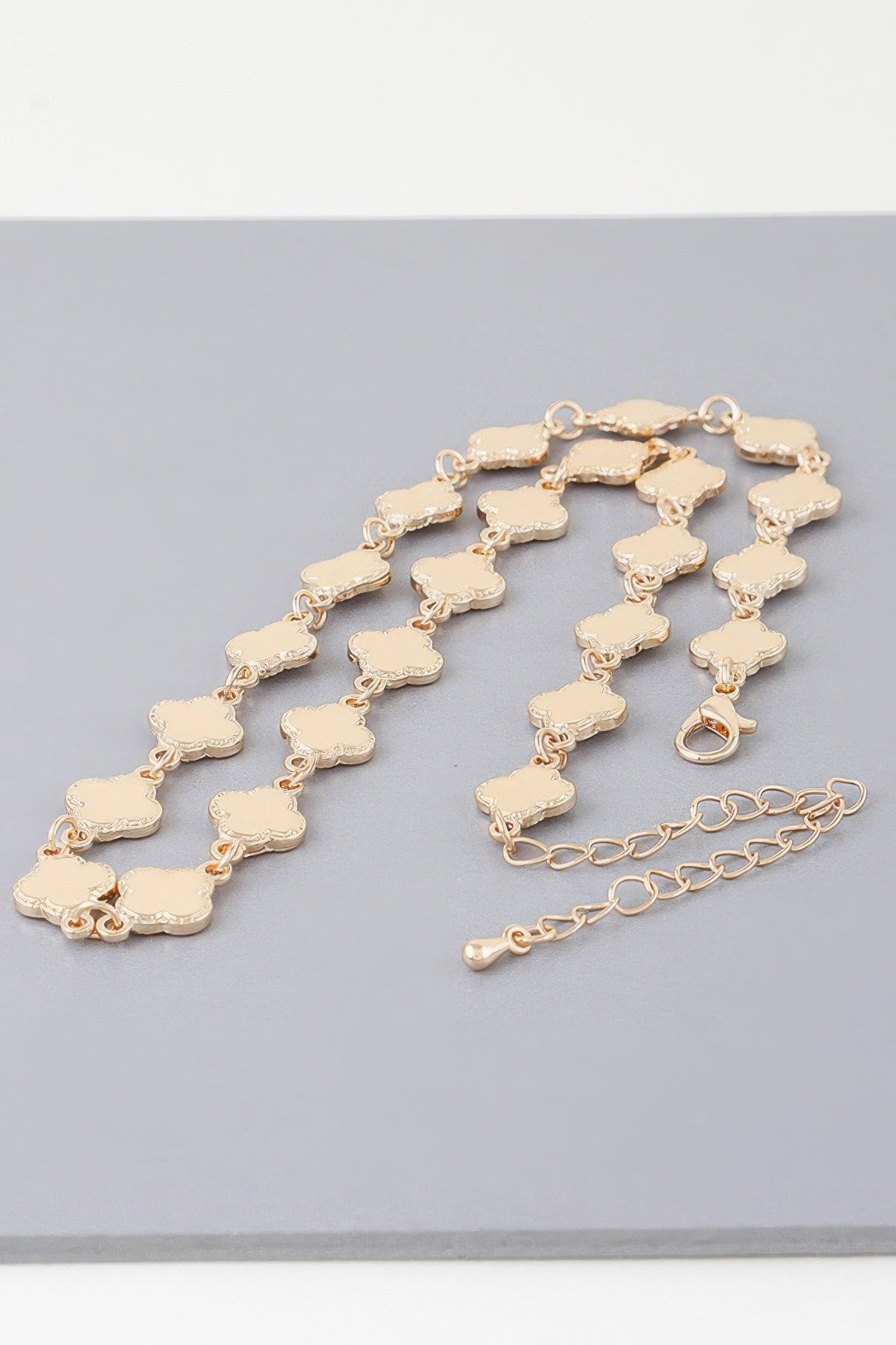 Bejeweled Clover Charm Necklace | Mixtshop LLC