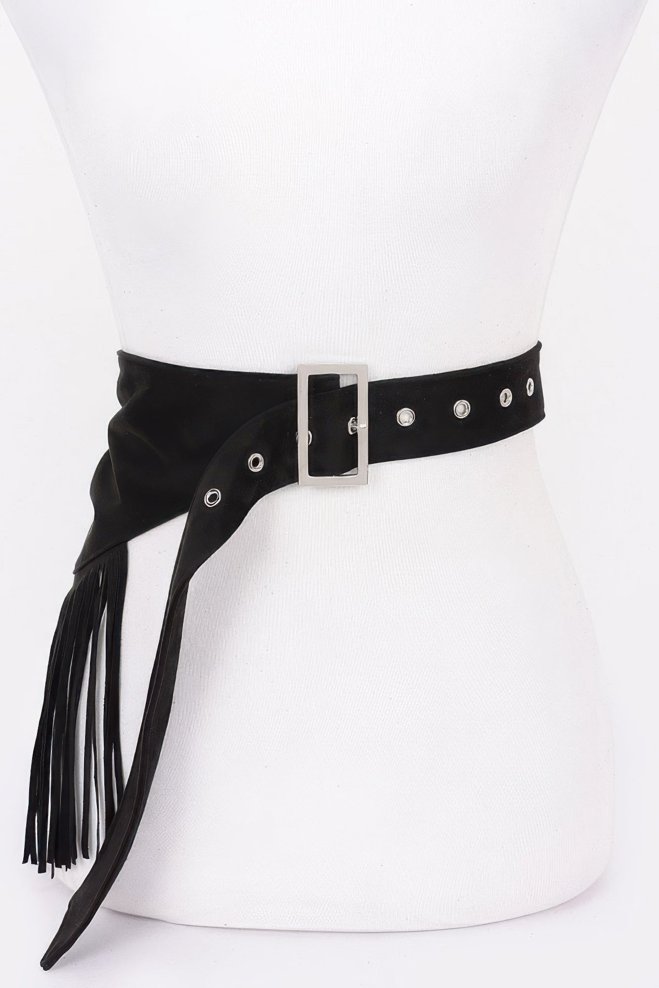 Faux Suede Fringe Belt | Mixtshop LLC