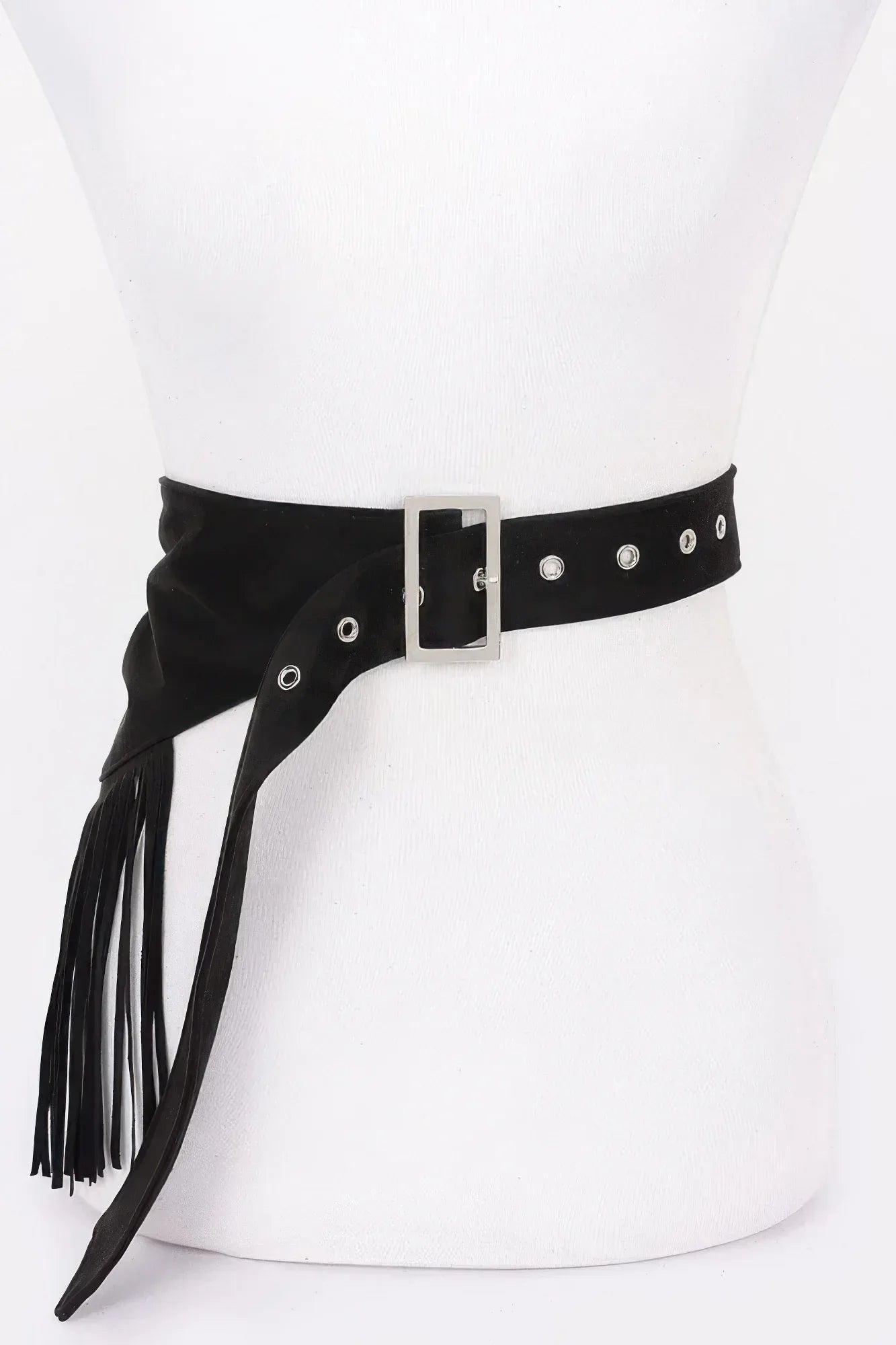 Faux Suede Fringe Belt | Mixtshop LLC