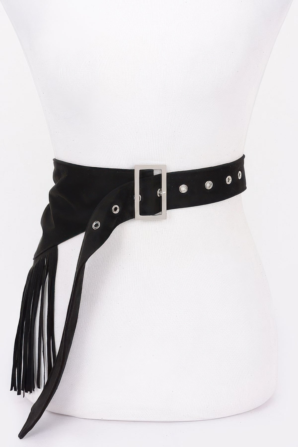Faux Suede Fringe Belt | Mixtshop LLC