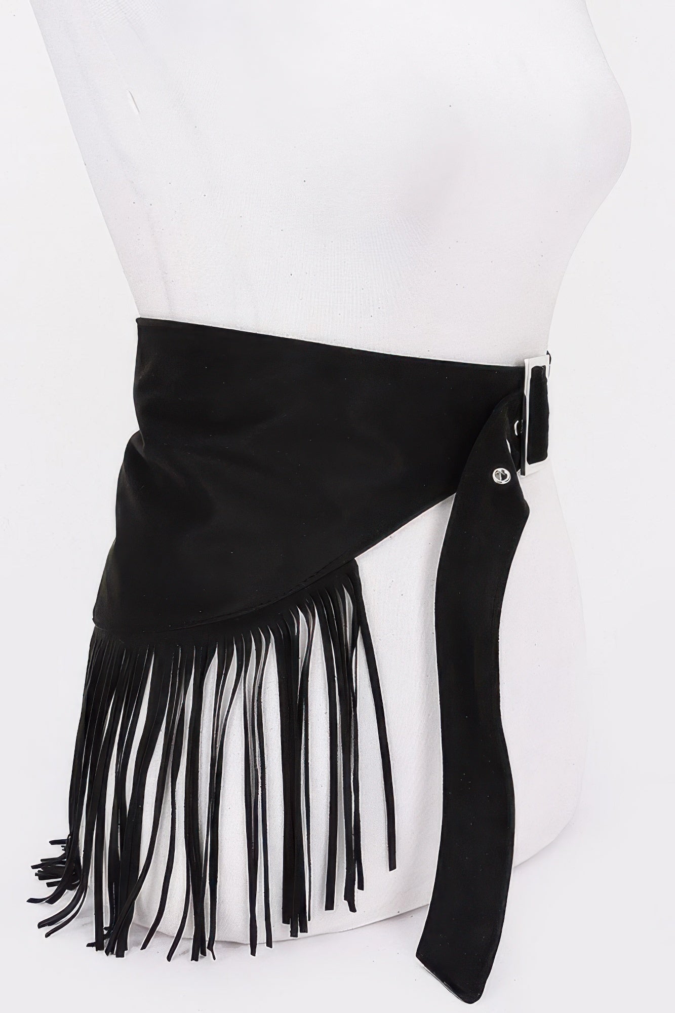 Faux Suede Fringe Belt | Mixtshop LLC