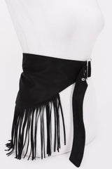 Faux Suede Fringe Belt | Mixtshop LLC