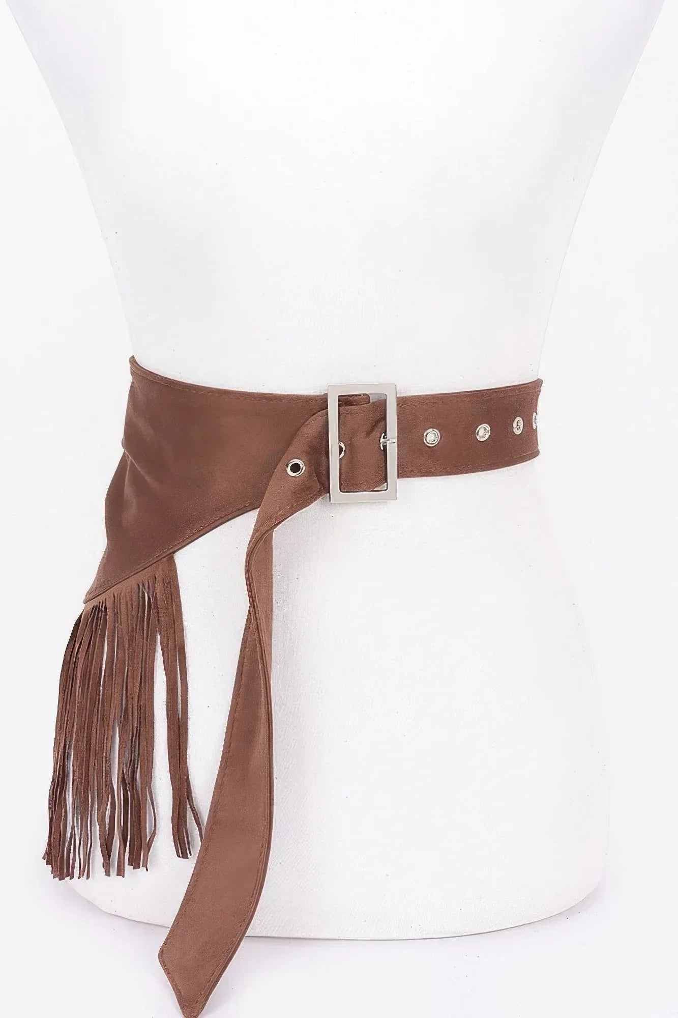 Faux Suede Fringe Belt | Mixtshop LLC