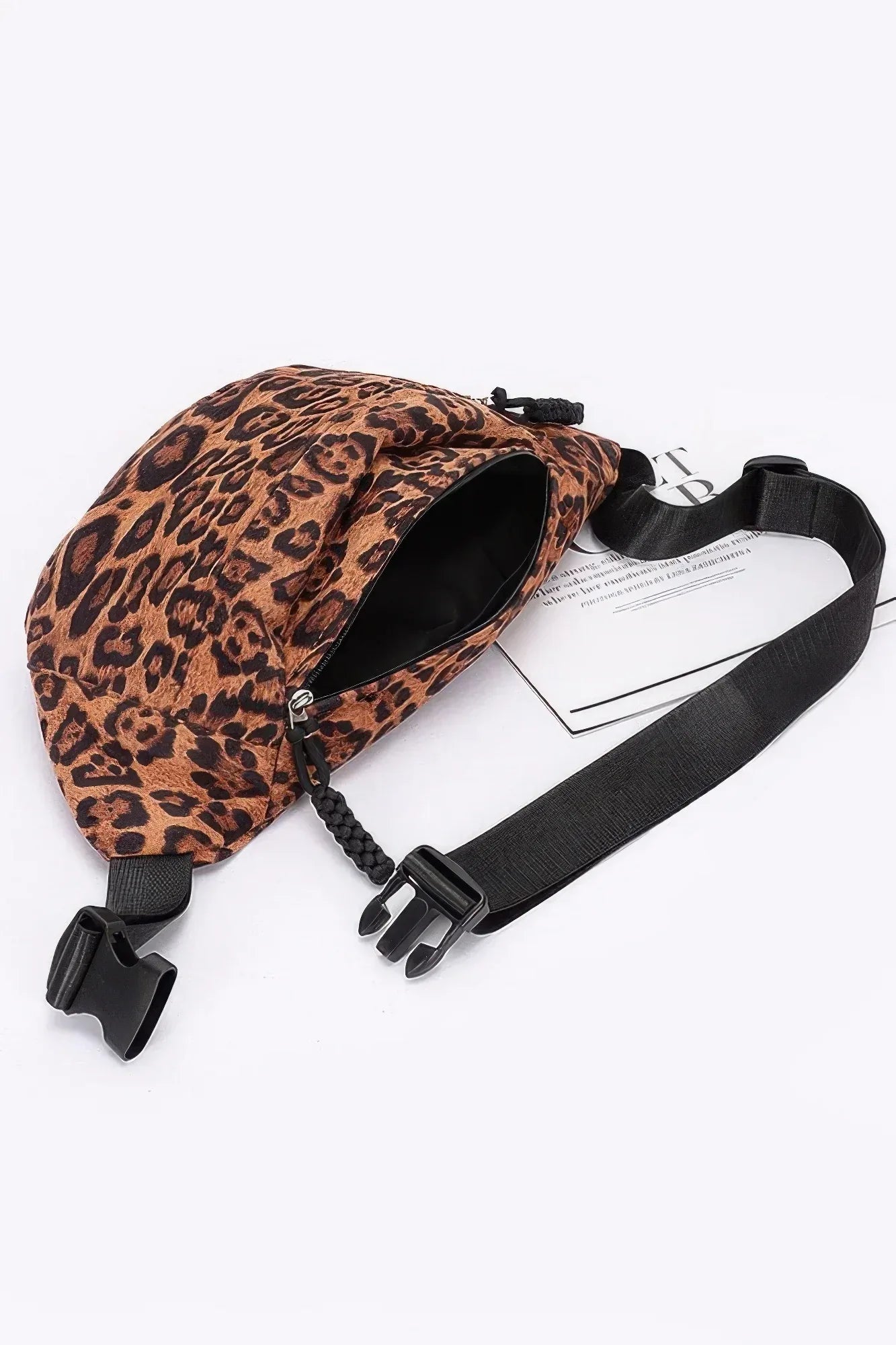 Faux Suede Leo Crossbody Bag Secondary image