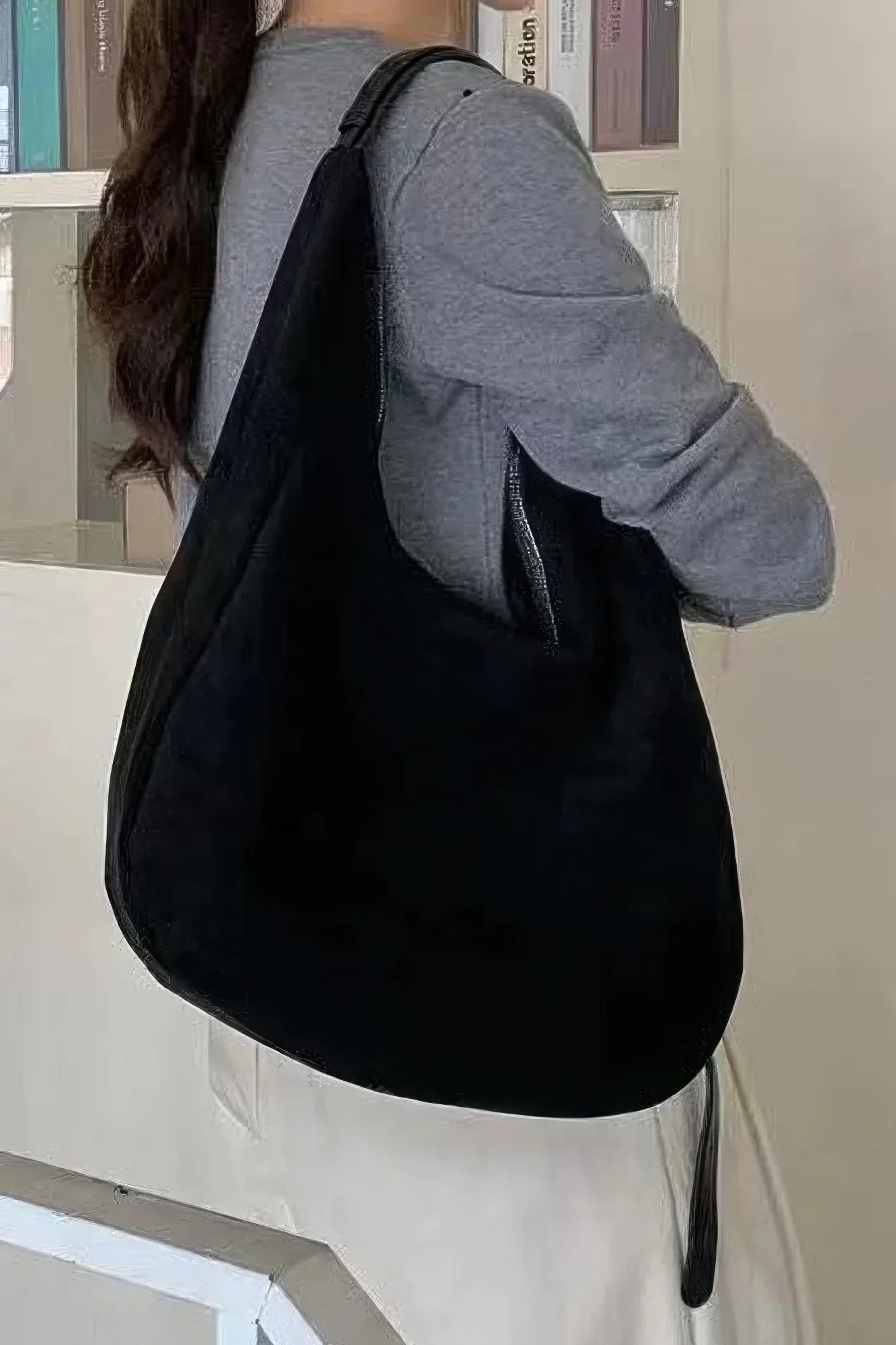 Faux Suede Bindle Bag | Mixtshop LLC Main image