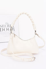 Faux Leather Braided Strap Shoulder Bag | Mixtshop LLC