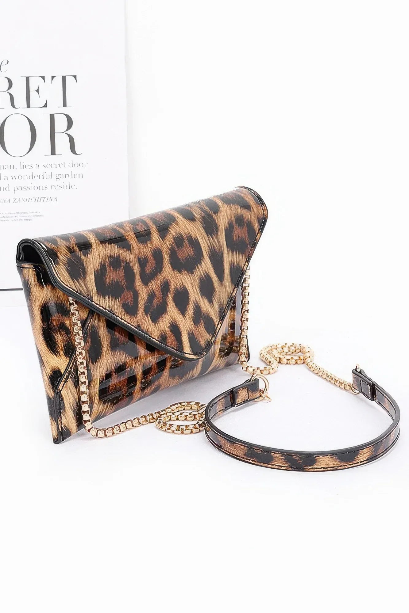 Enamel Envelope Clutch Secondary image