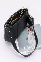 Quilted Faux Leather Shoulder Bag W/ Airpod Bag | Mixtshop LLC