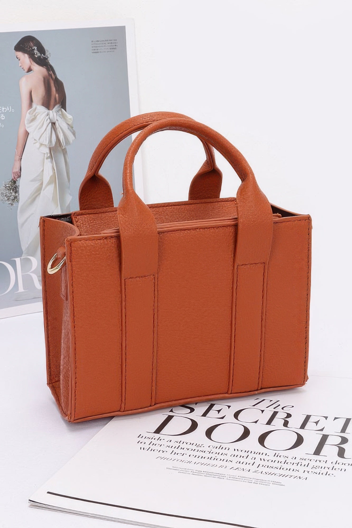 Faux Leather Tote Bag | Mixtshop LLC
