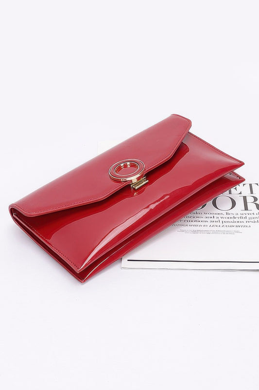 Patent Leather Flap Crossbody Bag | Mixtshop LLC