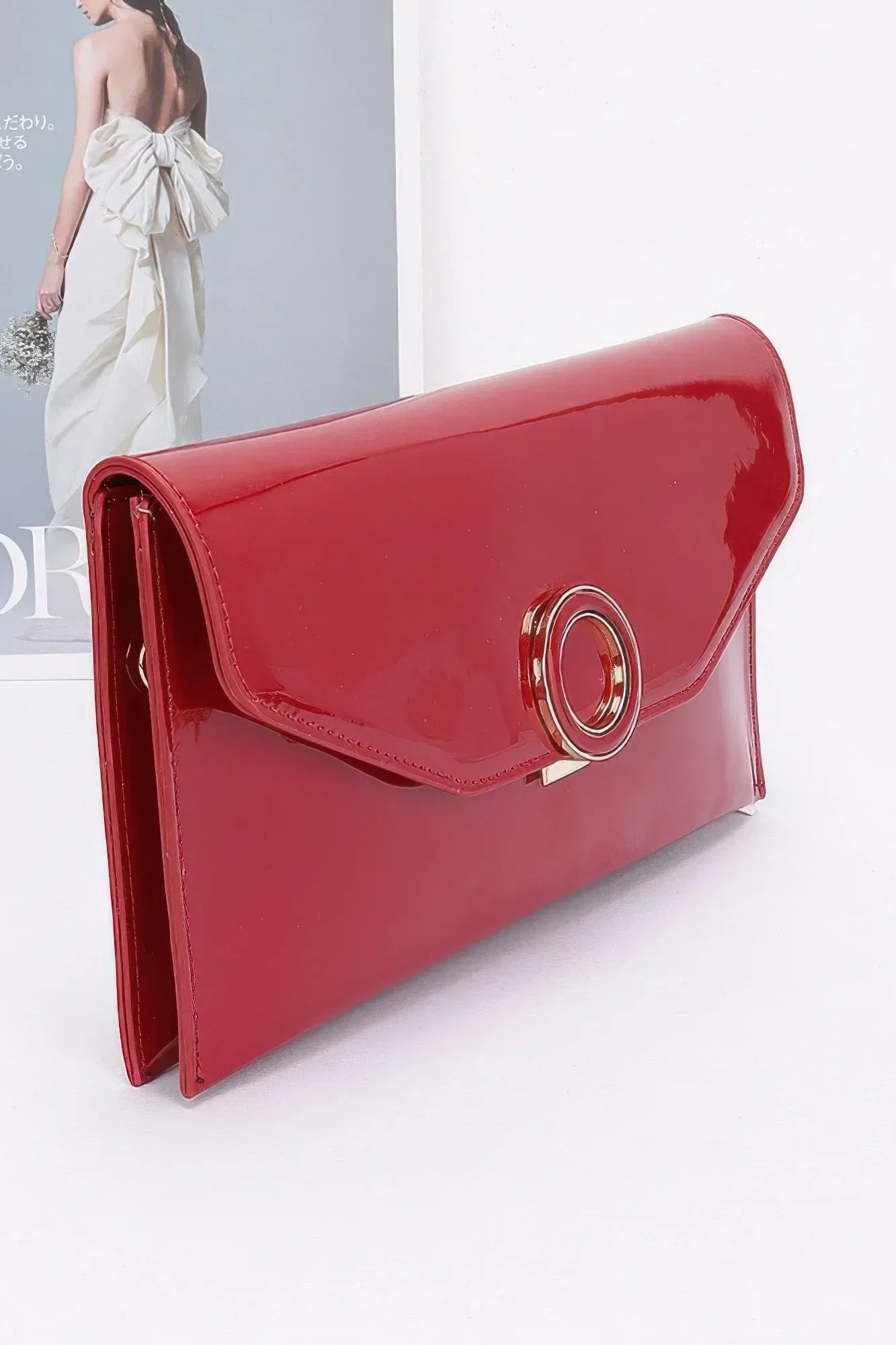 Patent Leather Flap Crossbody Bag | Mixtshop LLC