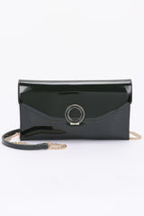 Patent Leather Flap Crossbody Bag | Mixtshop LLC